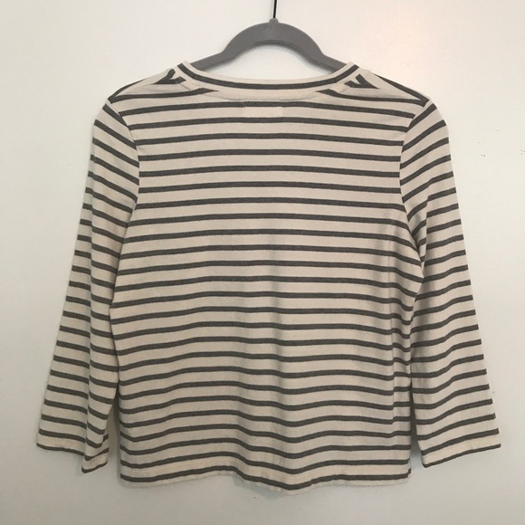Madewell striped cropped sweatshirt XXS - Picture 2 of 6